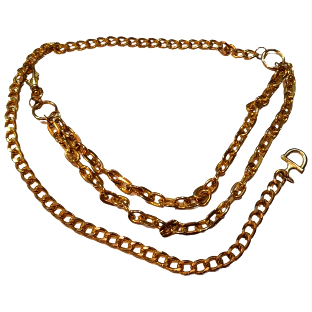 BELT GOLD TONE HEAVY WEIGHT CHAIN BELT